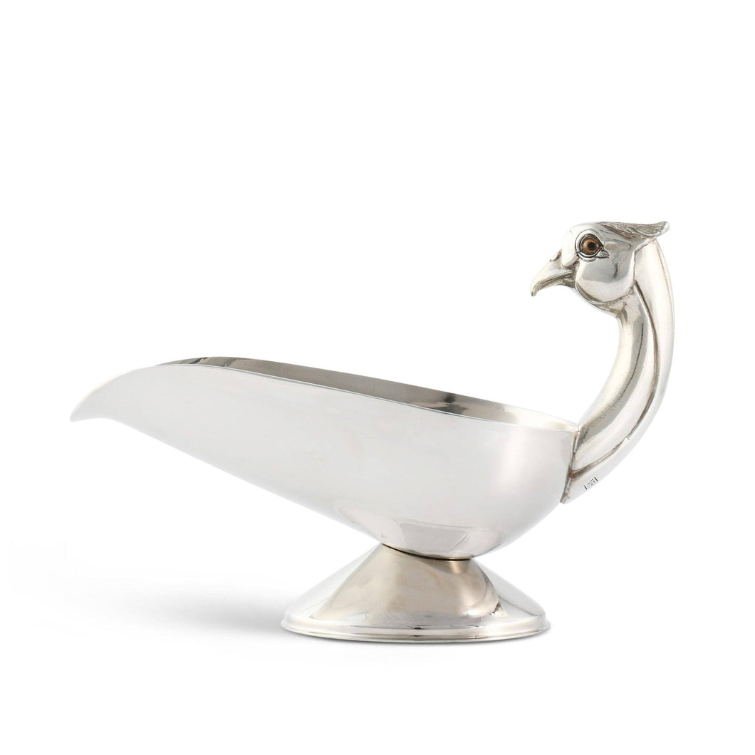Vagabond House - Pheasant  Handle Stainless Steel Gravy / Sauce Server