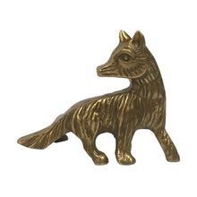 Load image into Gallery viewer, Madison Bay Co. - 4-1/4&quot; Antiqued Brass Sly Fox Paperweight Tabletop Decor
