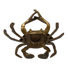 Load image into Gallery viewer, Madison Bay Co. - 6&quot; Antiqued Brass Blue Crab Paperweight
