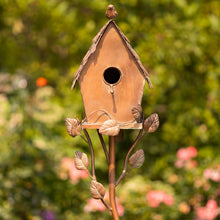 Load image into Gallery viewer, Zaer Ltd. International - Tall Country Style Birdhouse Stakes- 4 Options
