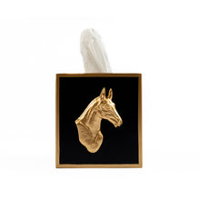 Load image into Gallery viewer, Jaye&#39;s Studio - Regency Horse Head Tissue Box Cover: Black
