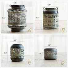 Load image into Gallery viewer, Rustic Reach - Metal Lantern Candle Holder: Style [C]
