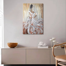 Load image into Gallery viewer, Peterson Housewares &amp; Artwares - Lady in Dress Metal Wall Art
