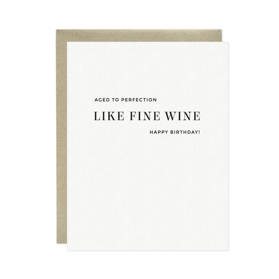 Missive - Like Fine Wine Birthday Card
