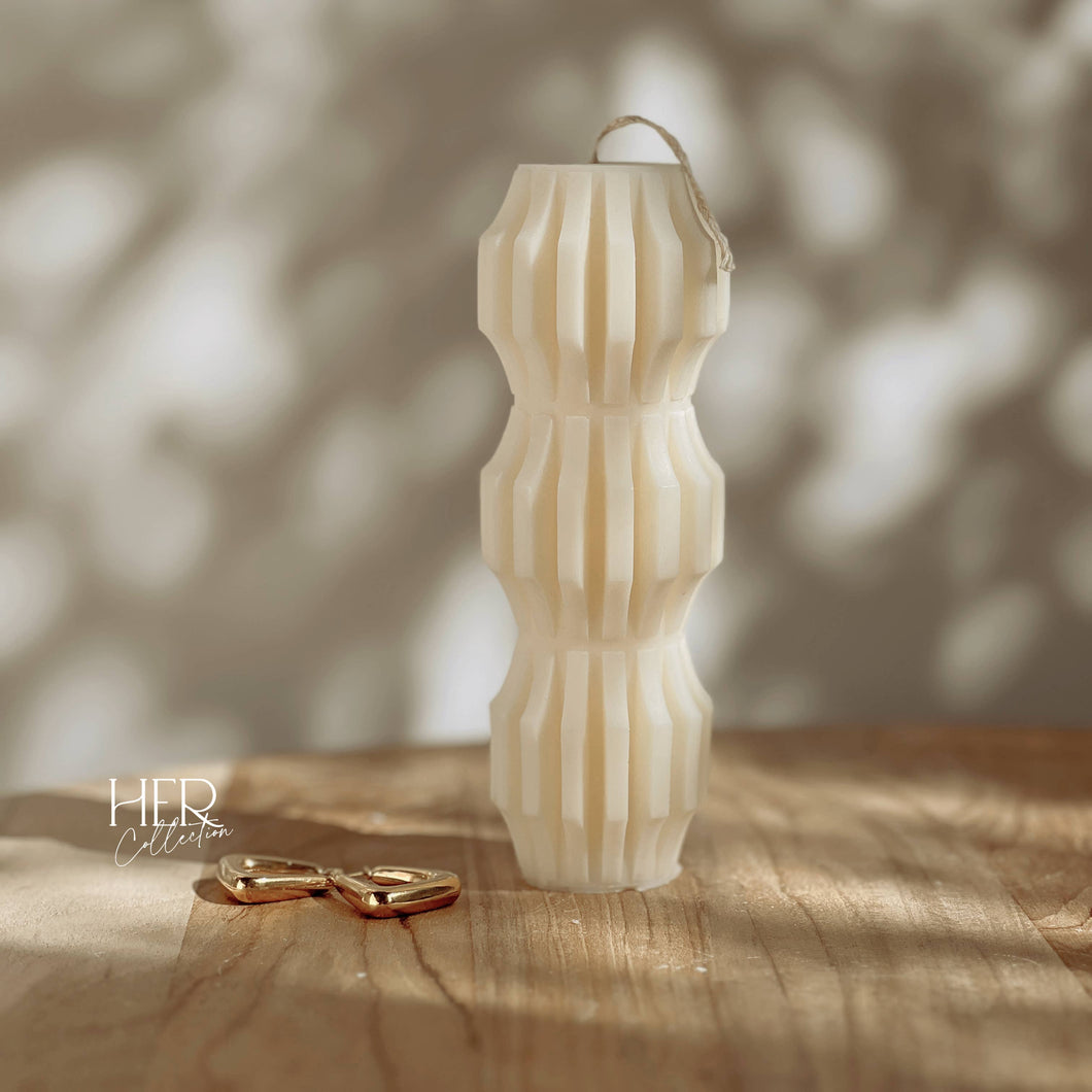 Her Collection - Pillar, candle, sculpture, home decor , gifts , soy wax
