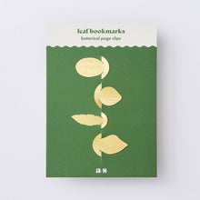 Load image into Gallery viewer, Another Studio - Leaf Bookmark Set - Brass, botanical gift
