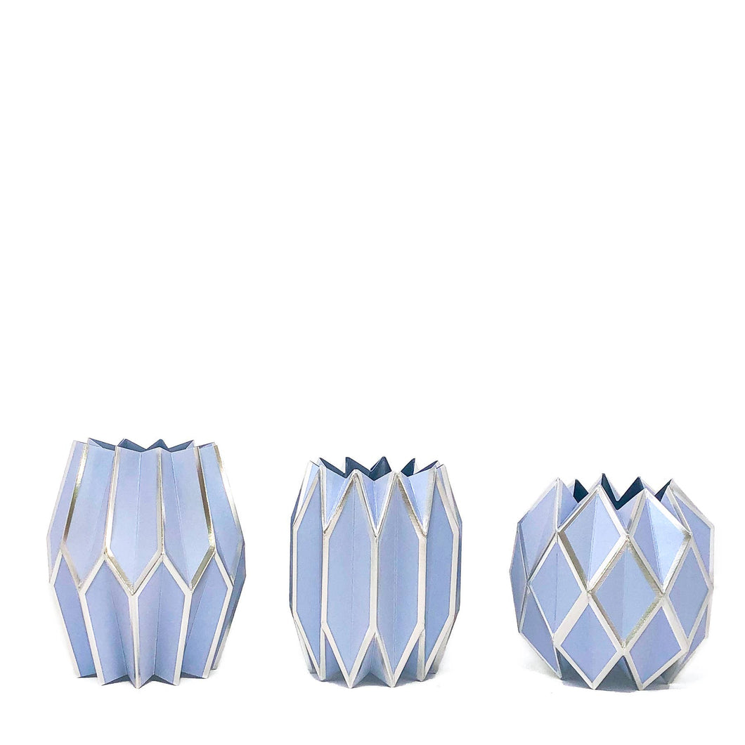 Lucy Grymes Designs - Periwinkle Paper Vase Wraps