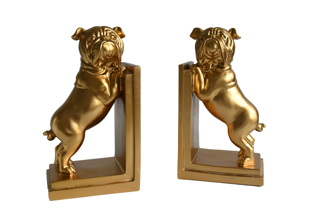 Galt International Company - Bulldog Bookends (Pair): Gold