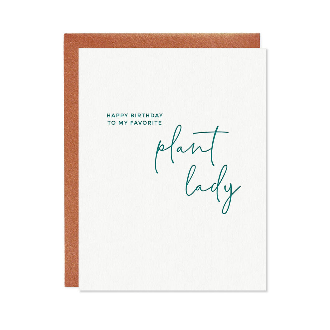 Missive - Plant Lady Birthday Greeting Card