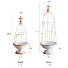 Load image into Gallery viewer, Rustic Reach - Decorative Iron Bird Cage: Large
