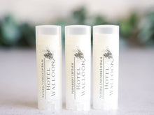 Load image into Gallery viewer, The Little Flower Soap Co - Private Label Lip Balm - customizable chapstick: Natural Oval Tube with clear matte label black and white printing / Moscow Mule
