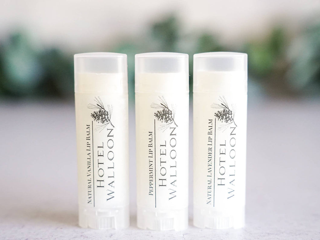 The Little Flower Soap Co - Private Label Lip Balm - customizable chapstick: Natural Oval Tube with clear matte label black and white printing / Moscow Mule