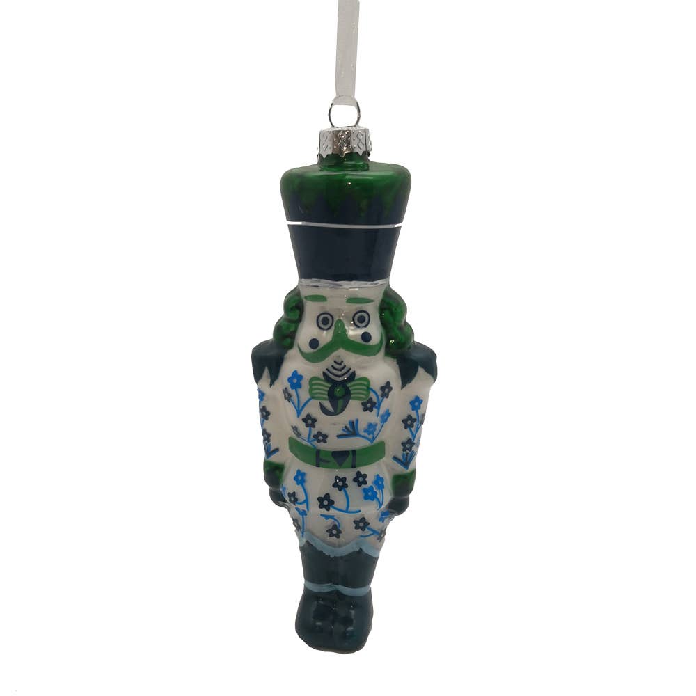 Green and Blue Nutcracker Ornament Style 1