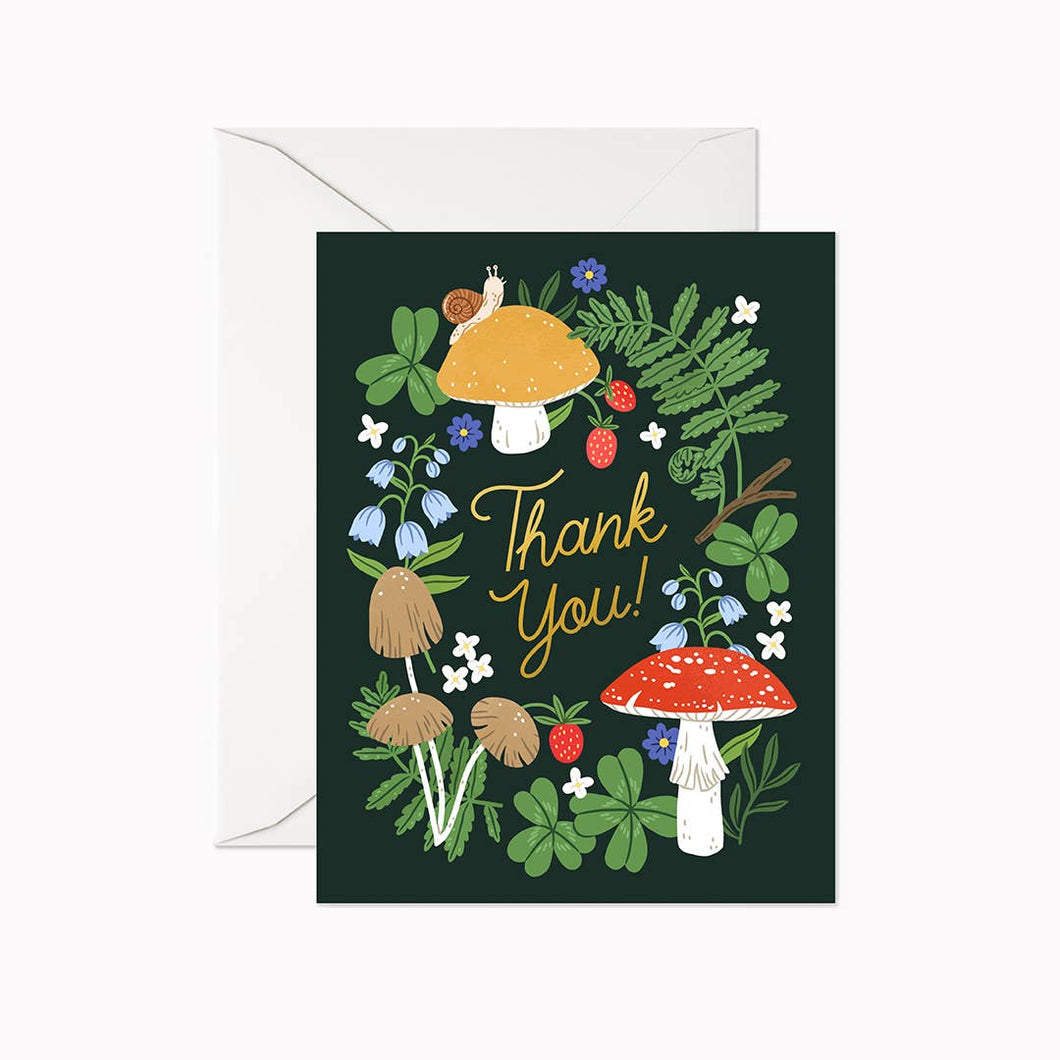 Linden Paper Co. - Thank you Mushrooms Card