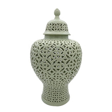 Load image into Gallery viewer, Galt International Company - Lattice Ginger Pierced Jar 23&quot;: Green
