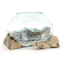 Load image into Gallery viewer, Modern World by Contrast Inc. - Bleached Gamall Wood Blown Glass
