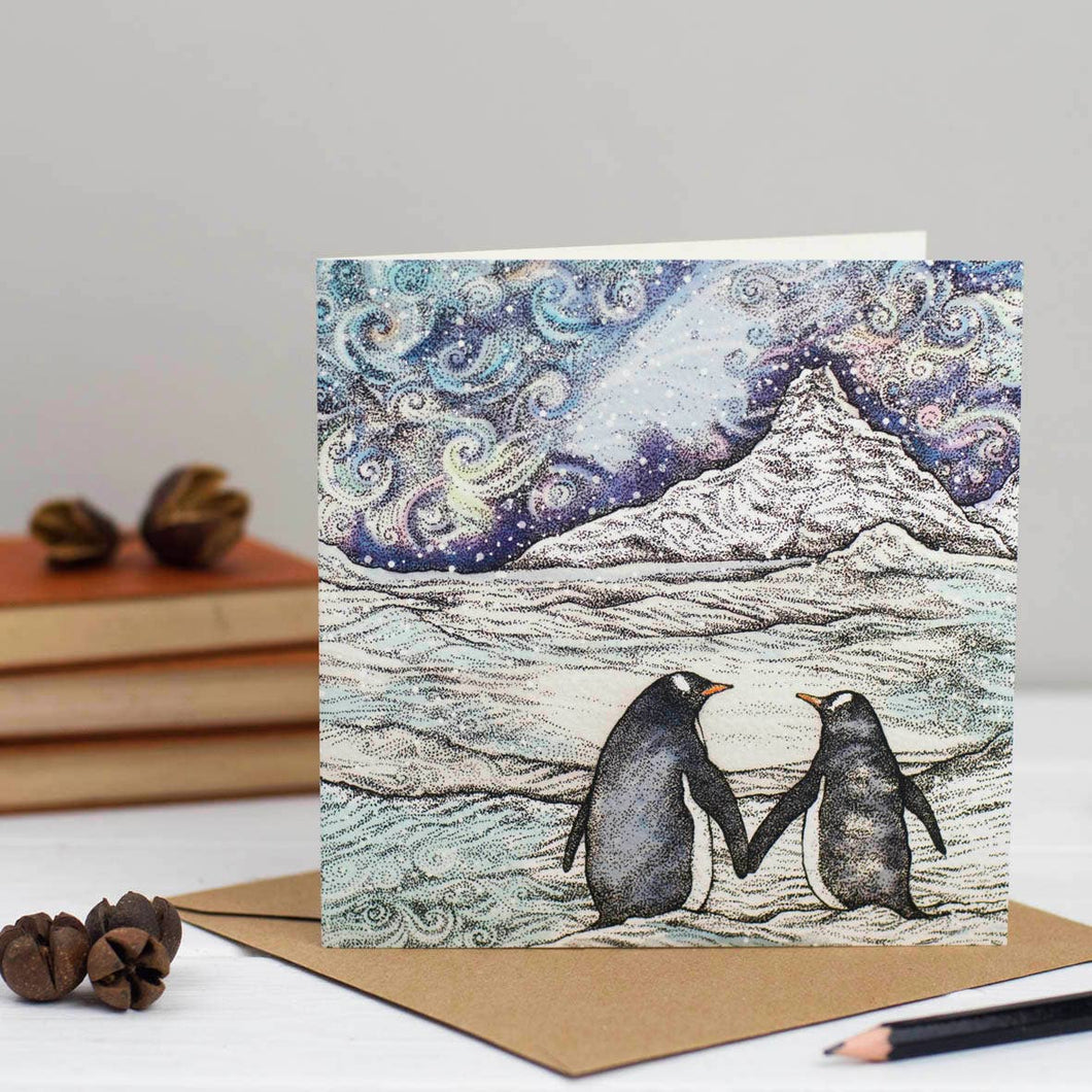 Fay's Studio - Penguin Couple Greeting Card