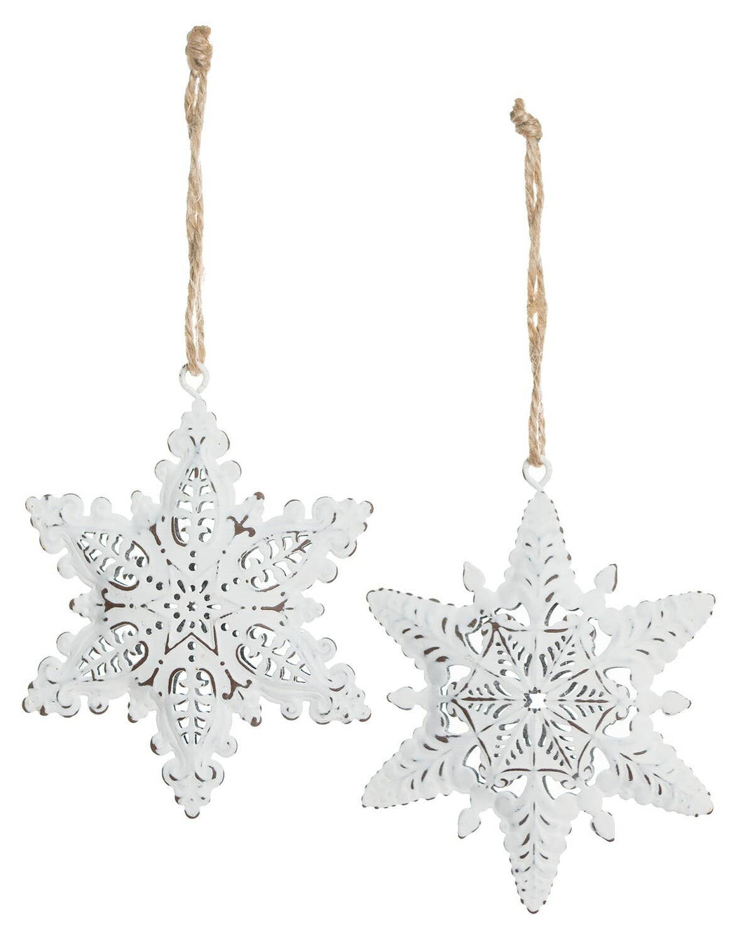 Antique White Snowflake Ornament