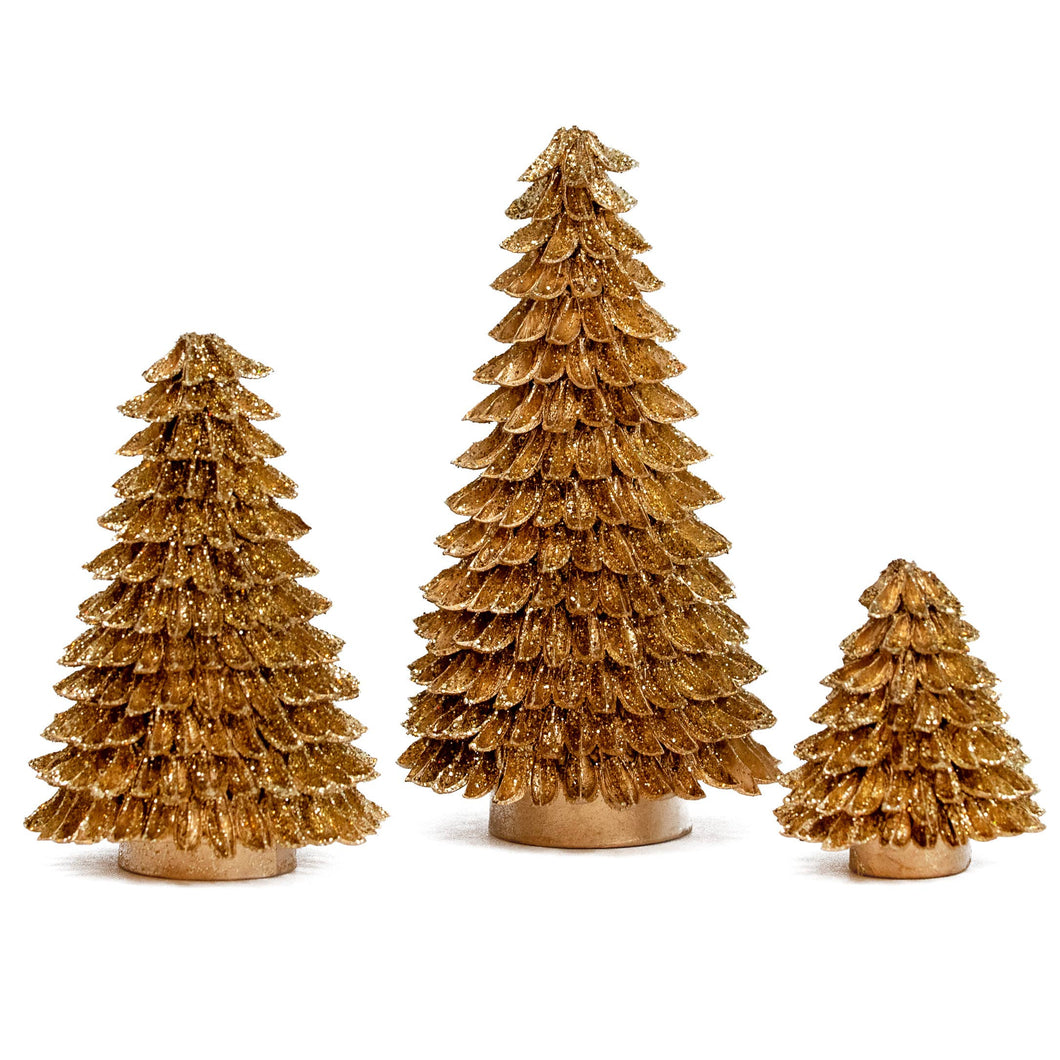 Dekorasyon Gifts  Decor - Banaba Cone Tree (Gold)