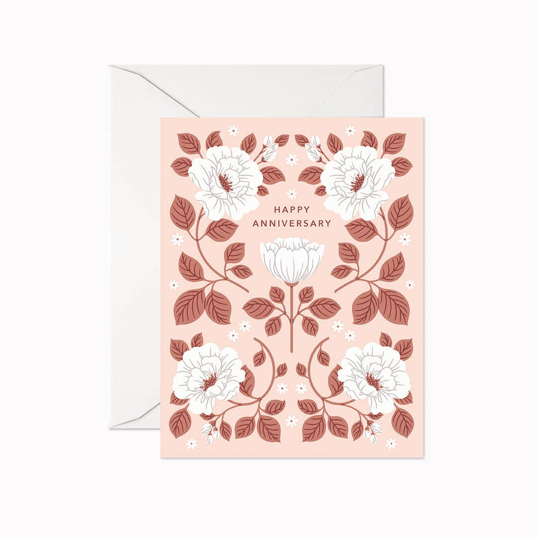 Linden Paper Co. - Blush Happy Anniversary Card