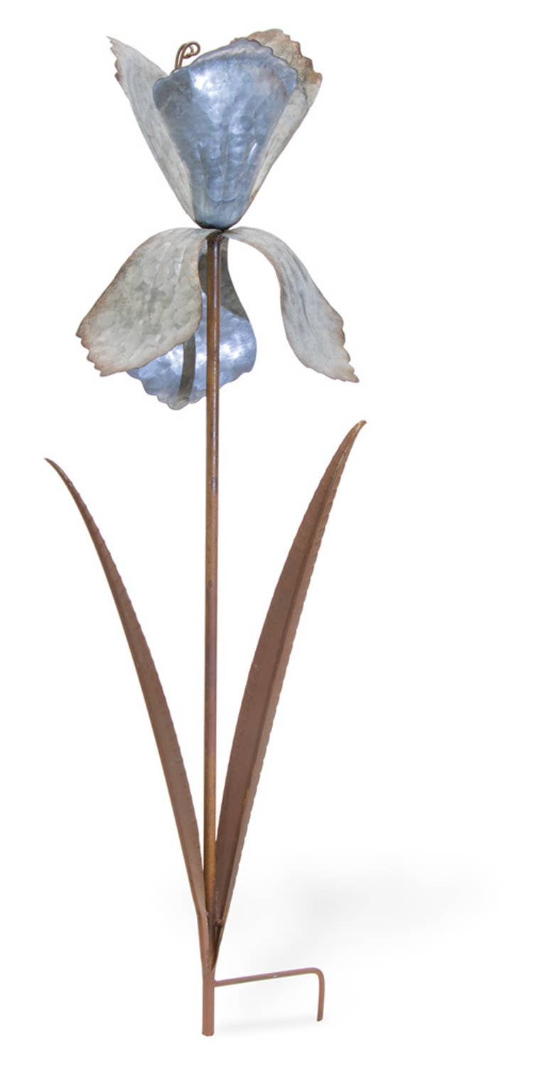 Boston International - Iris Flower Metal Stake
