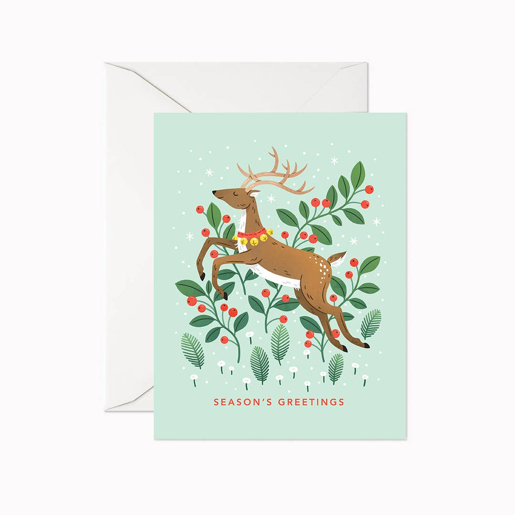 Linden Paper Co. - Season's Greetings Reindeer Card