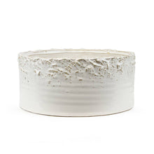 Load image into Gallery viewer, Galore Home - Lunar Ceramic Pot - Small Dish Garden: CDG13W: H-4.75&quot; D-10.5&quot; / White
