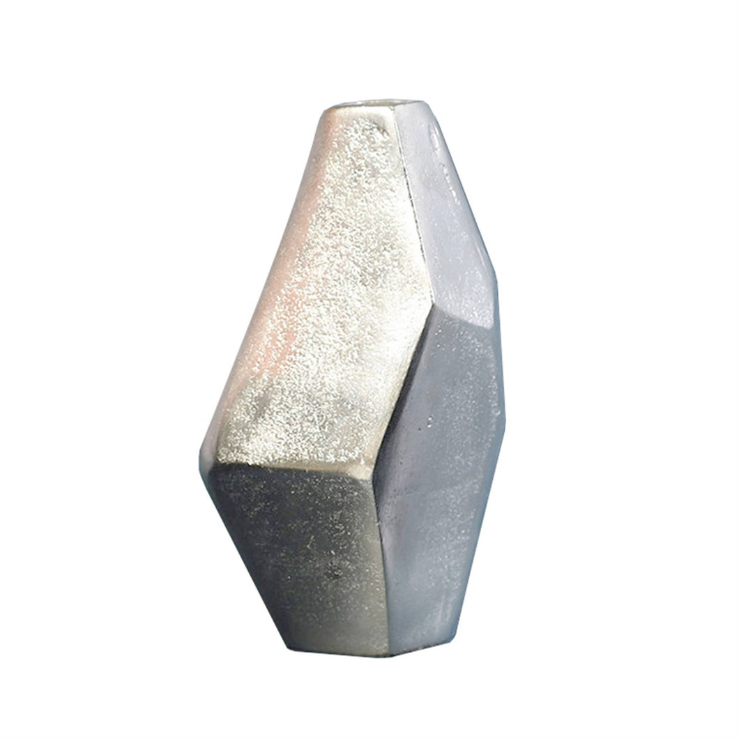 HomArt - Liv Faceted Vase - Nickel