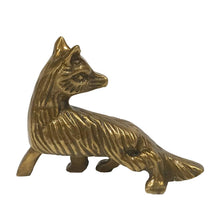 Load image into Gallery viewer, Madison Bay Co. - 4-1/4&quot; Antiqued Brass Sly Fox Paperweight Tabletop Decor
