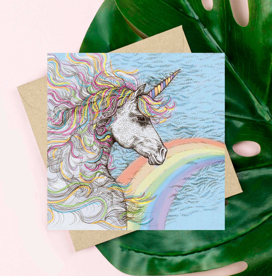 Fay's Studio - Unicorn Greeting Card