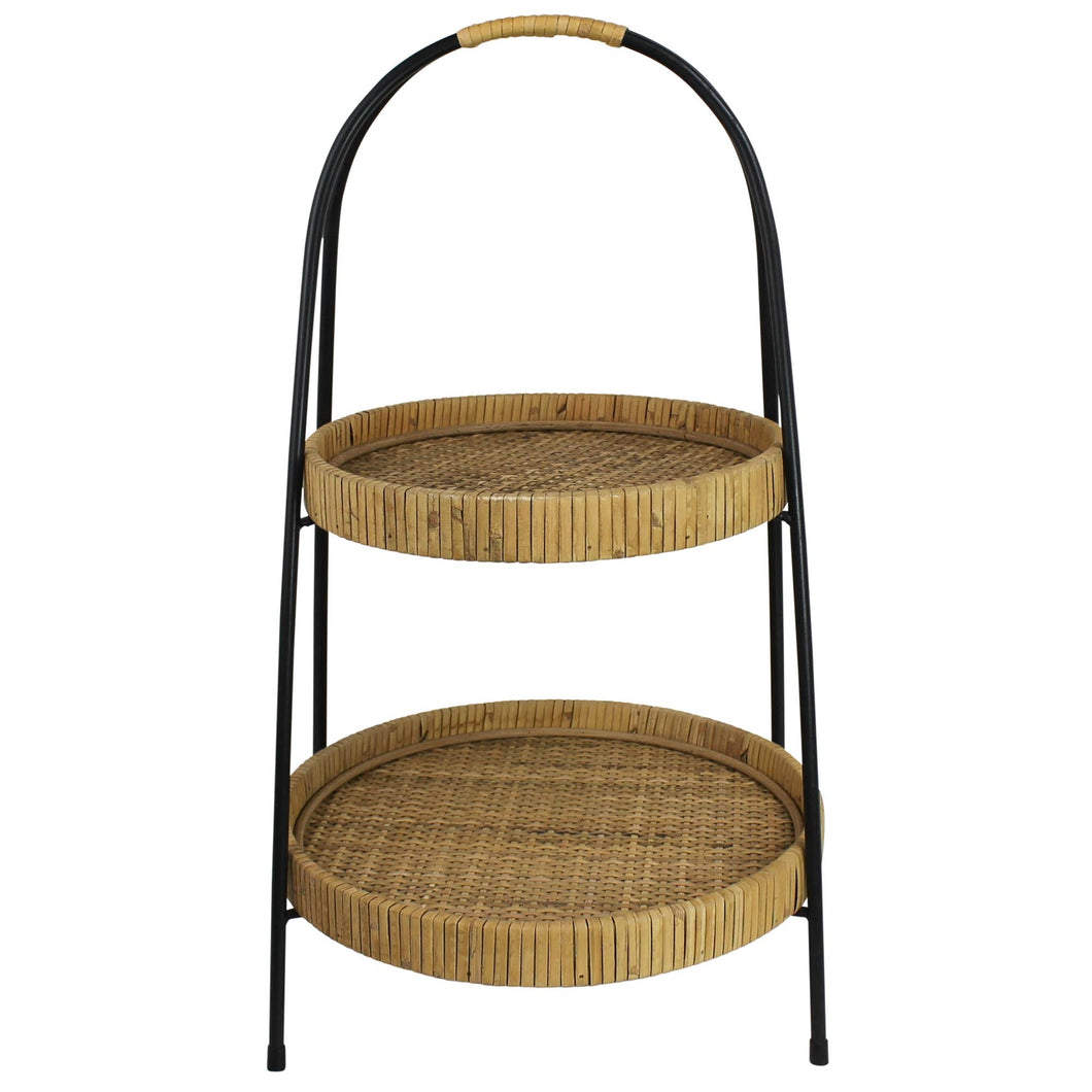 HomArt - Cayman 2-Tier Stand, Rattan