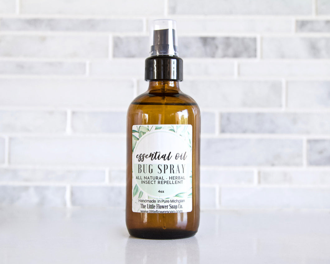 Natural Bug Spray - Essential Oil Insect Repellent Travel Size