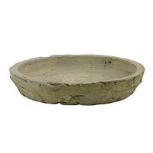 Load image into Gallery viewer, HomArt - Rustic Terra Cotta Saucer 5.5 in - Moss Grey
