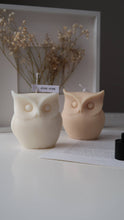 Load image into Gallery viewer, Jeune Home - Owl candle | autumn decor | halloween decor: Beige / unscented
