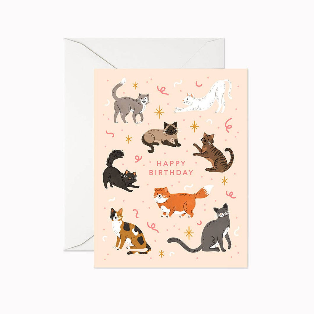 Linden Paper Co. - Cat Birthday Card