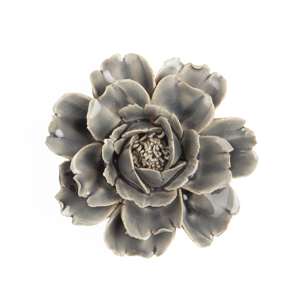 Chive - Coral 6 - Ceramic Faux Flowers Succulents