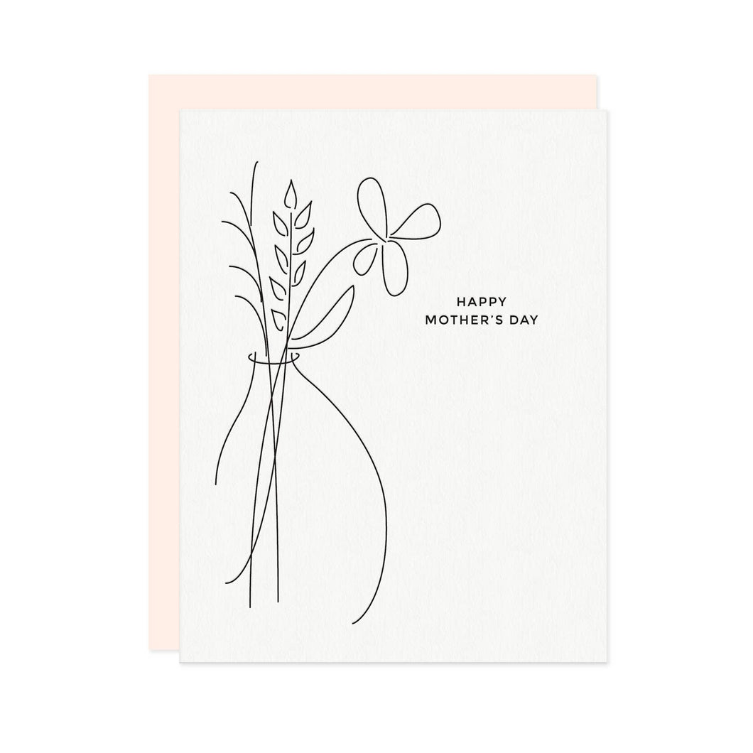 Missive - Linework Mother's Day Greeting Card