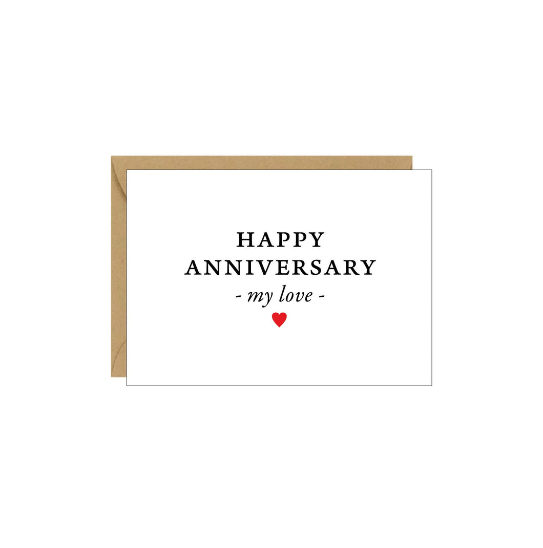 Idea Chic - Happy Anniversary My Love Enclosure Card