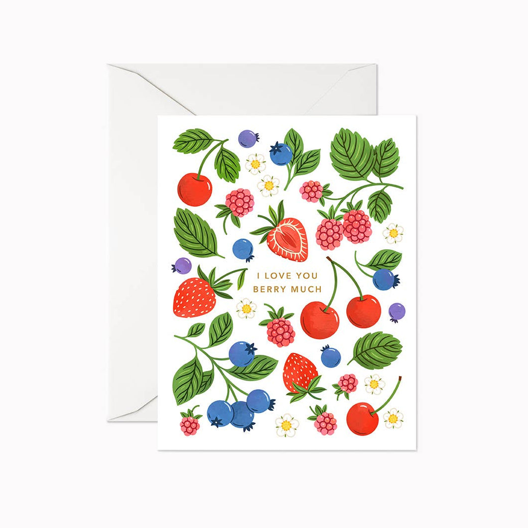 Linden Paper Co. - Love You Berry Much Card