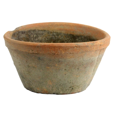 HomArt - Rustic Terra Cotta Oval Pot - Med - Antique Red