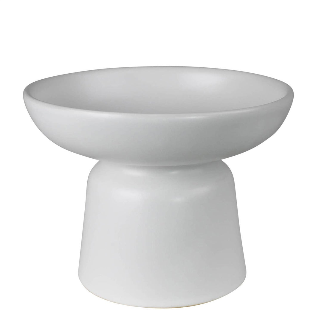 HomArt - Tau Footed Bowl, Ceramic, White - Sm: Ceramic / White