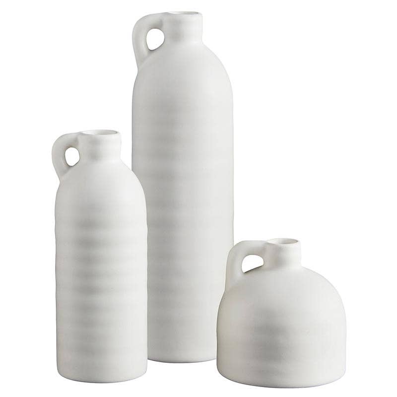 47th & Main (Creative Brands) - White Vase With Handle