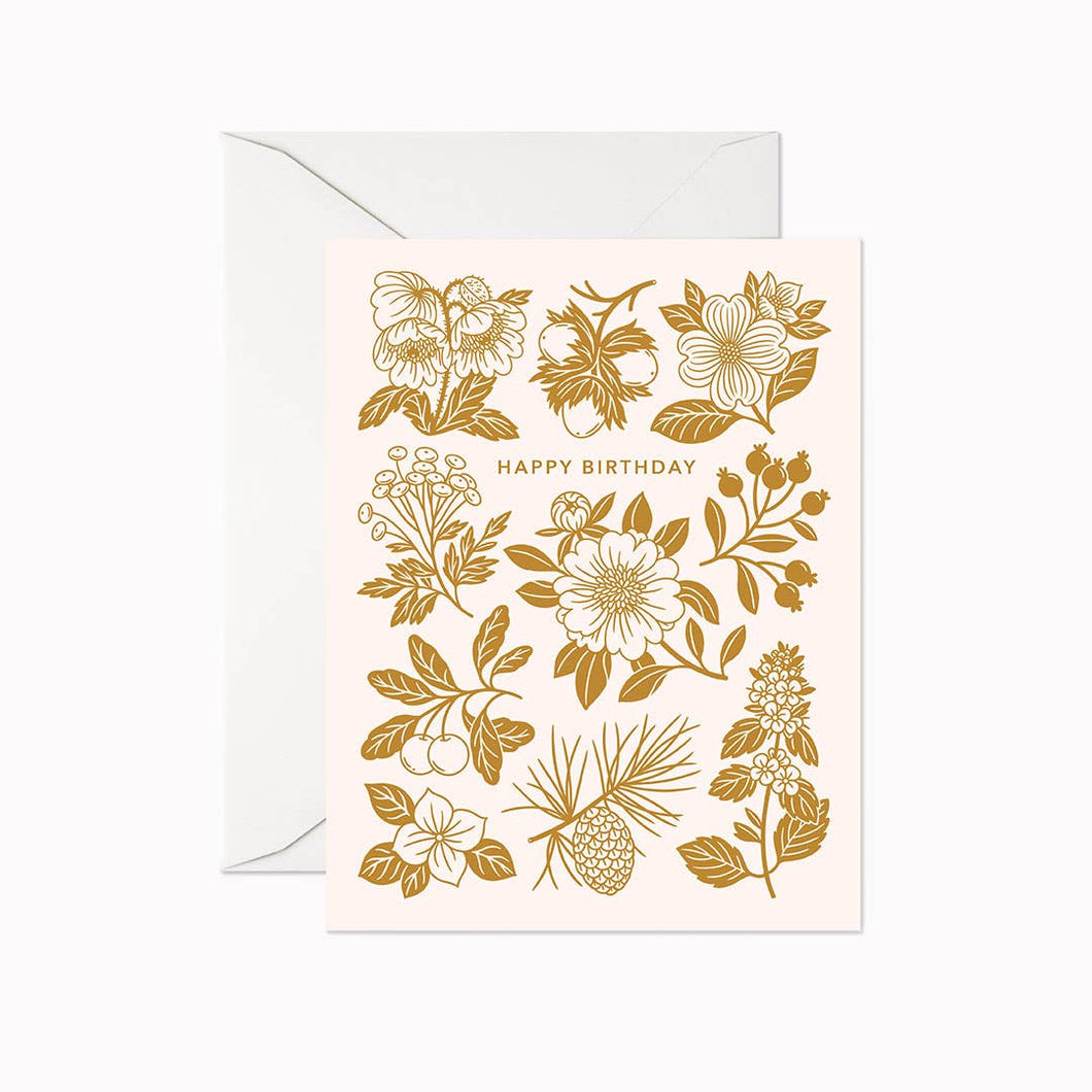Linden Paper Co. - Golden Woods Birthday Card