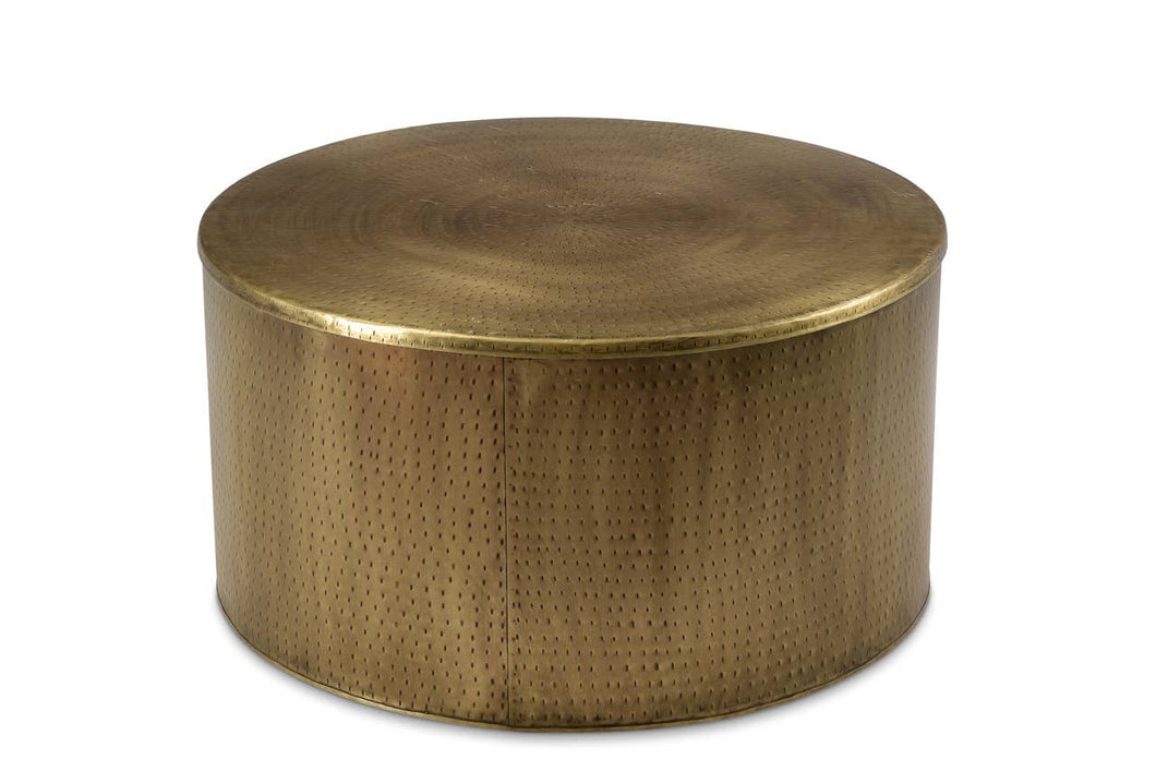 Timbergirl - Gold Drum Coffee Table