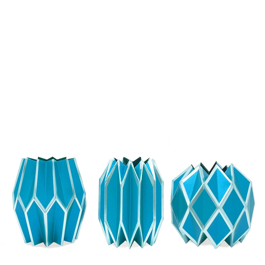 Lucy Grymes Designs - Peacock Blue Vase Wrap