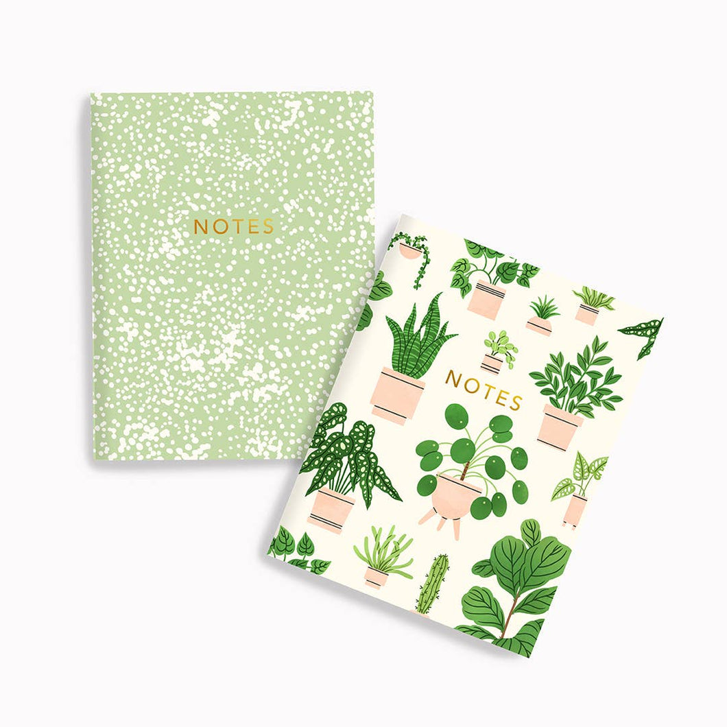 Linden Paper Co. - Sage Safari + Houseplants Pocket Notes