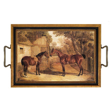 Load image into Gallery viewer, Madison Bay Co. - Saddled Horse Tray w/ Brass Handles
