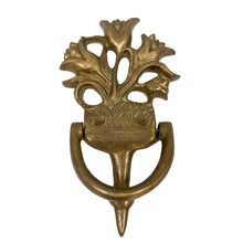 Load image into Gallery viewer, Madison Bay Co. - 6-1/2&quot; Antiqued Brass Flower Door Knocker- Vintage Style
