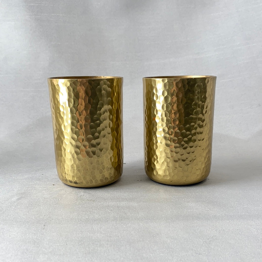 5'' Hammered Gold Vase