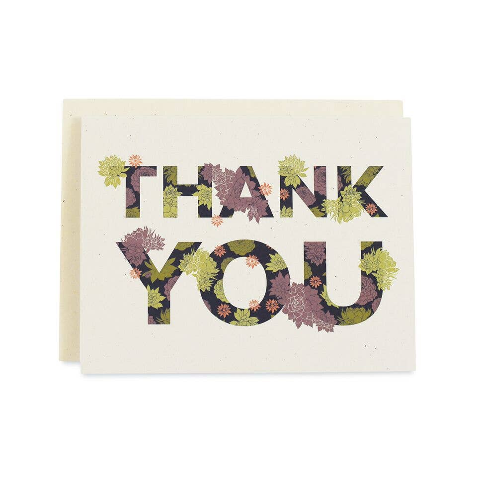 Succulent Thank You Cards / Boxed Set of 8